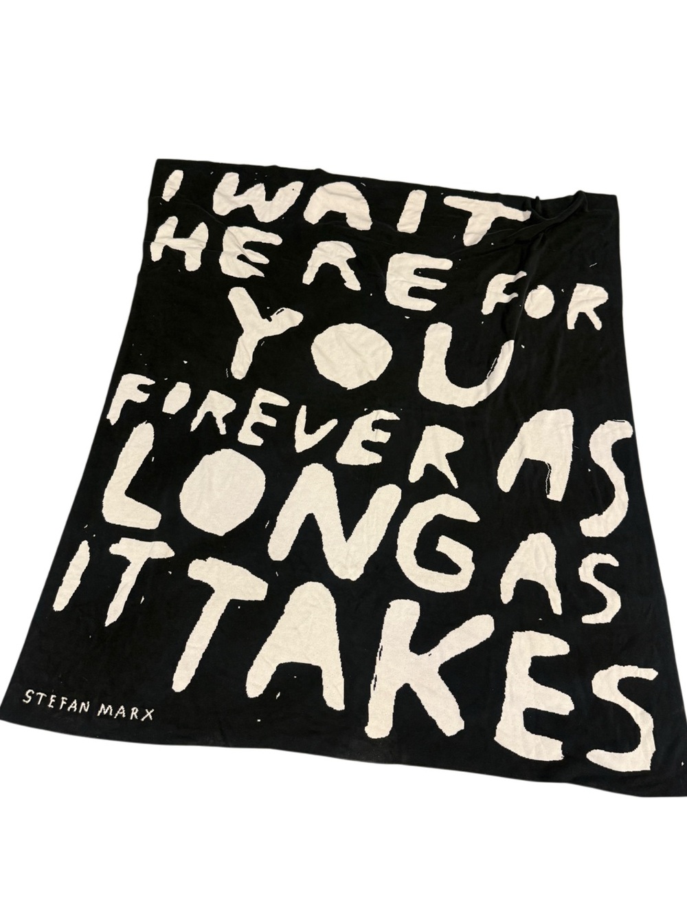 IKEA Art Event 2021 Stefan Marx Throw Blanket, a limited-edition 100% cotton